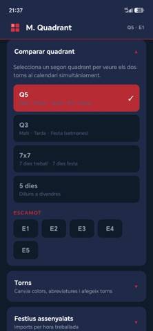 Mossos Quadrant Captura de pantalla de la aplicación
