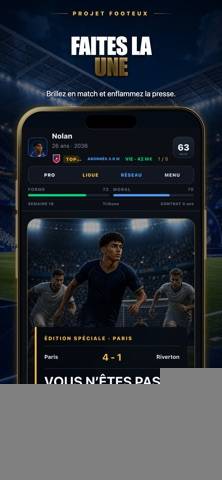 Projet Footeux capture d'écran du jeu