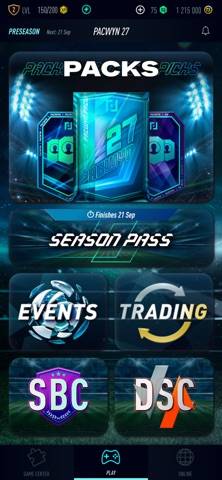 Pacwyn 27 Draft & Pack Opener captura de pantalla