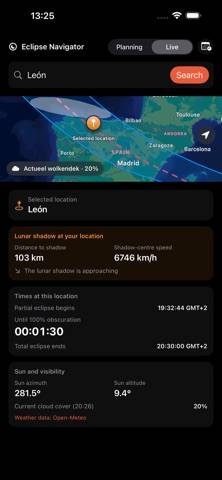 Eclipse Navigator App screenshot