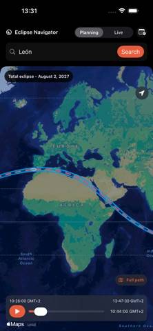 Eclipse Navigator App screenshot