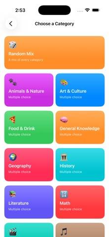 Teen Trivia game screenshot