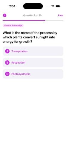 Teen Trivia game screenshot
