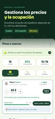 Virtual Padel Club captura de pantalla del juego