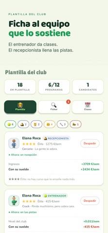 Virtual Padel Club captura de pantalla del juego