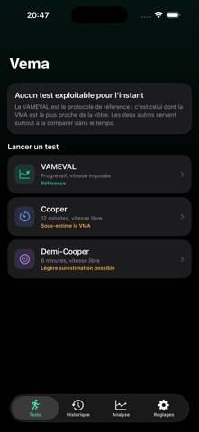 Vema capture d'écran