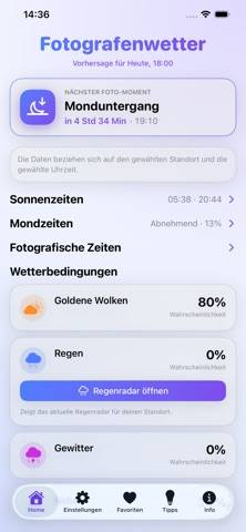 Fotografenwetter Bildschirmfoto #1