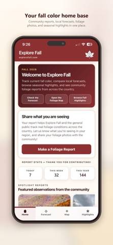 Explore Fall App screenshot