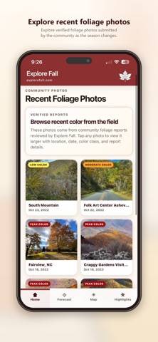 Explore Fall App screenshot