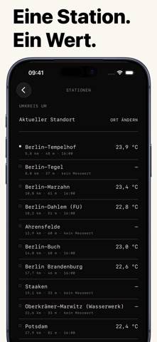 Draußen – Thermometer App-Screenshot