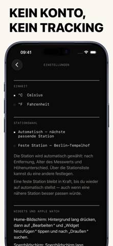 Draußen – Thermometer App-Screenshot