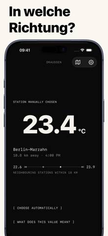 Draußen – Thermometer App-Screenshot