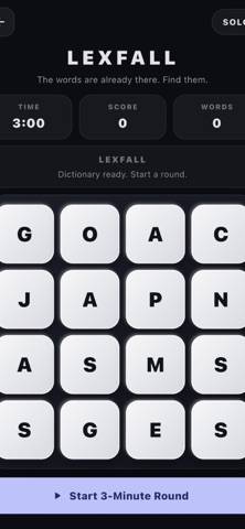 Lexfall game screenshot