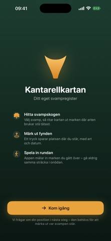 Kantarellkartan – Hitta svamp