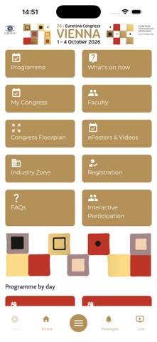 Euretina2026 Schermata dell'app