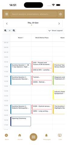 Euretina2026 Schermata dell'app