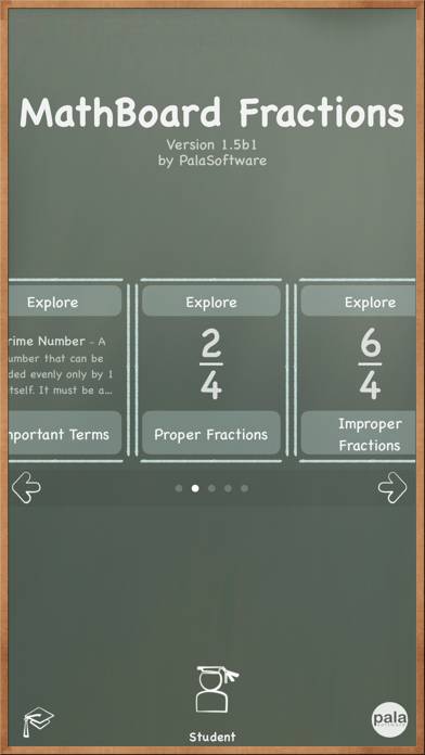 MathBoard Fractions Schermata dell'app #1