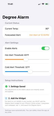 Degree Alarm