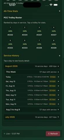 Philly Trolleys App screenshot
