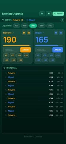 Domino Apunta game screenshot