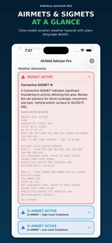 Airfield Advisor Pro App screenshot
