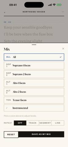Partbook App skärmdump