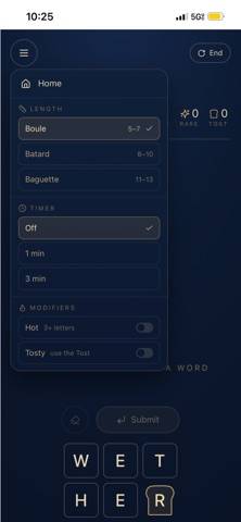 Tost (Word Game) game screenshot