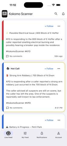 Kokomo Scanner App screenshot