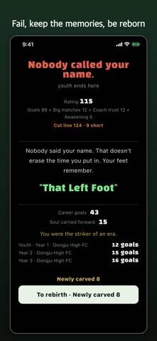 Reborn Until I Score: Striker game screenshot