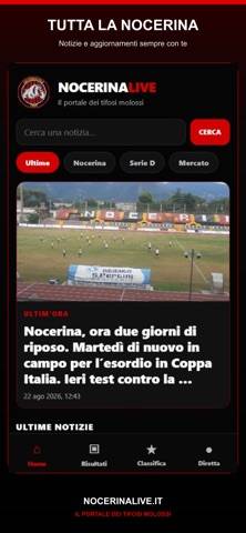 NocerinaLive.it Schermata dell'app