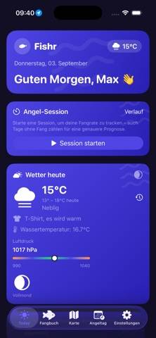Fishr App-Screenshot