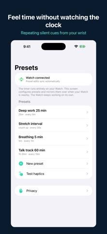 Haptic Interval Timer App skärmdump