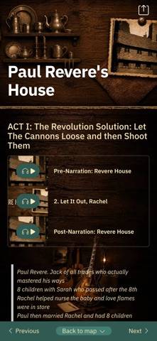 Boston Freedom Tales App screenshot