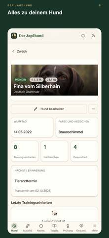 Der Jagdhund Bildschirmfoto