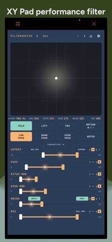 FilterSketch: Audio Shaper immagine dello schermo