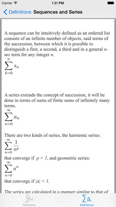 Mathematical Analysis App screenshot