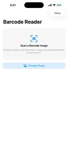 Universal Barcode Reader App skärmdump