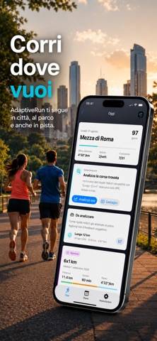AdaptiveRun Schermata dell'app