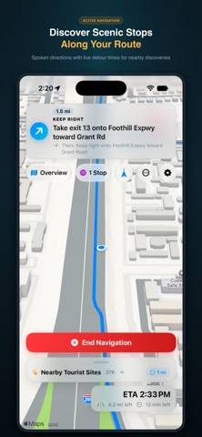 WanderWay Navigation App screenshot