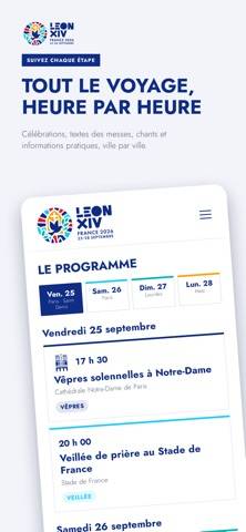Visite du Pape Léon XIV capture d'écran