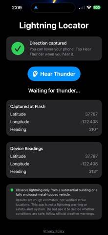 Lightning Locator: Strike App screenshot