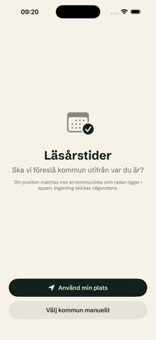 Läsårstider: alla skollov