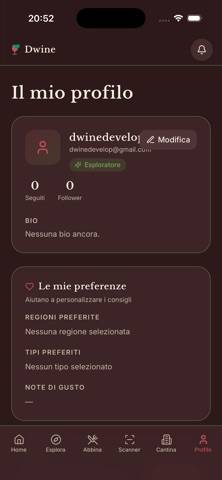 Dwine Schermata dell'app