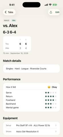 Changeover Journal App screenshot