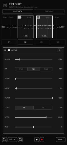 FIELD KIT Playback Engine screenshot