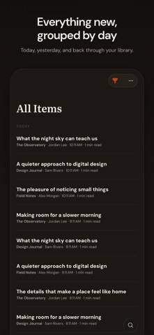 Fold: RSS Reader App screenshot