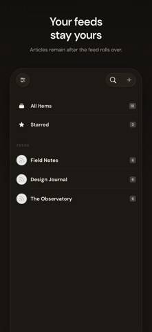 Fold: RSS Reader App screenshot