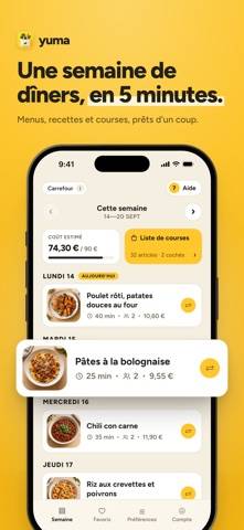 Yuma : Menus de la semaine