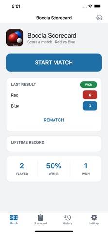 Boccia Scorecard