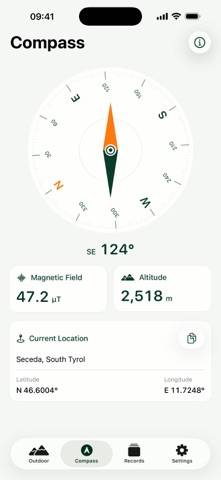 WildTrace: Altimeter & Compass screenshot #2
